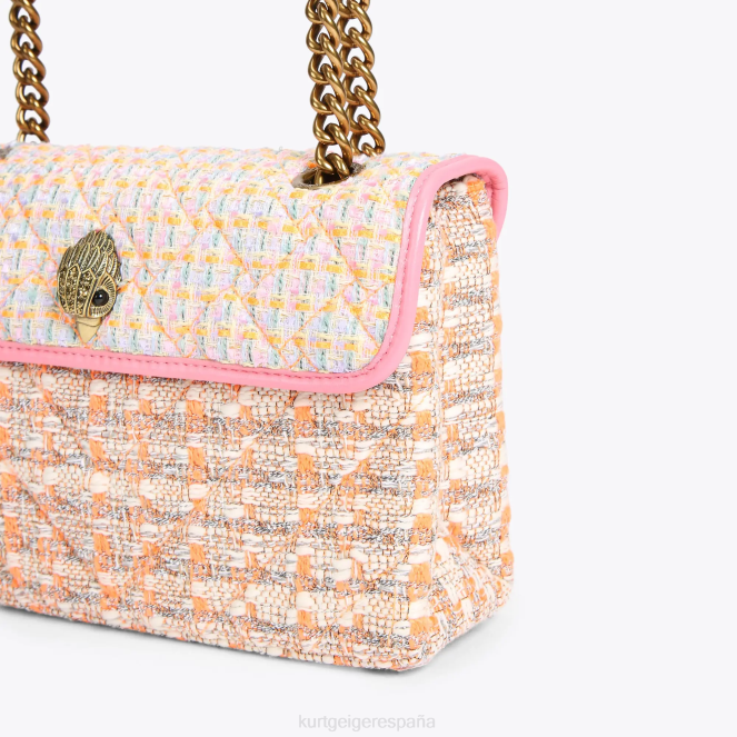 Kurt Geiger mujer bolso kensington de tweed londinense 2LPR9 | bolsas naranja